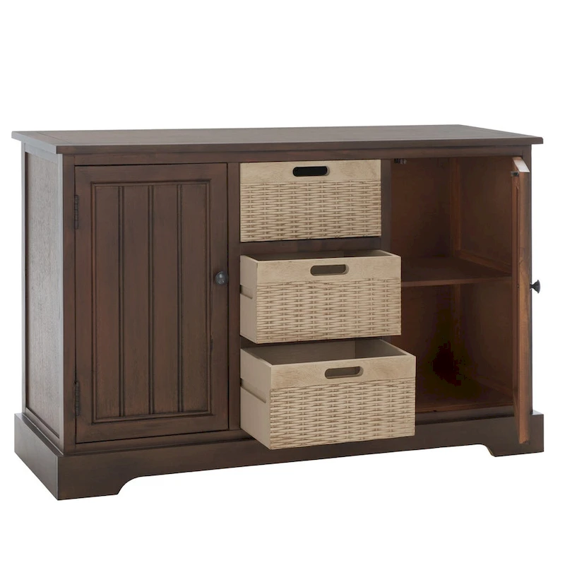SAFAVIEH Cilla 2-Drawer And 3 Removable Baskets - 39.8 W x 12.5 L x 29.5 H - 41Wx13Dx26H