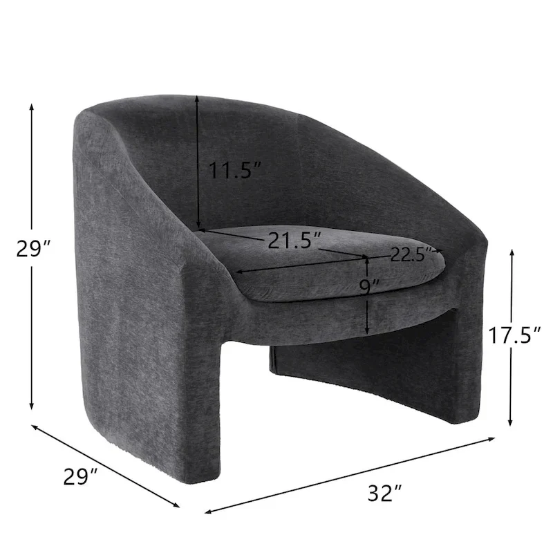 Upholstered Barrel Chair