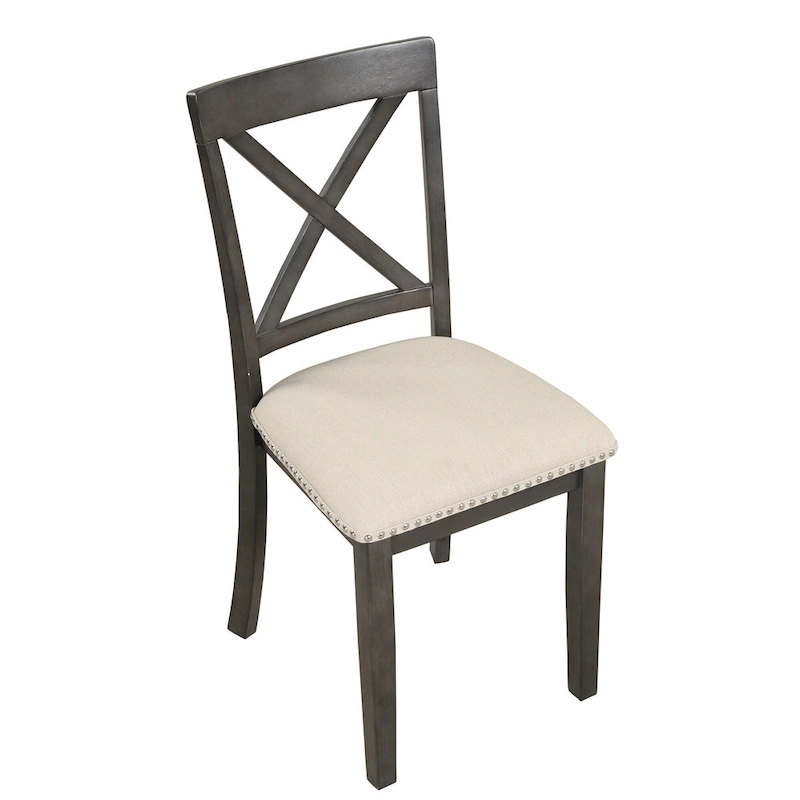 5-Piece Modern Wooden Dining Set with Round Table & Chairs