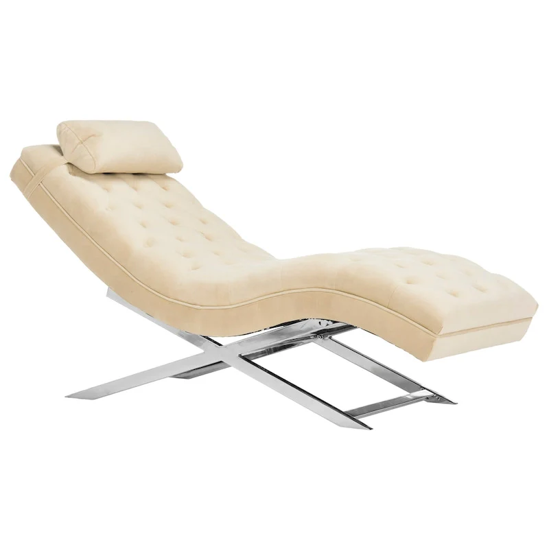 Cheri Chaise with Round Pillow - 65Wx23Dx33H