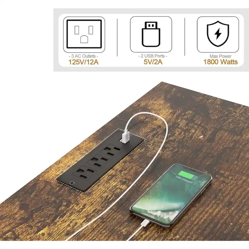 TV Stand with Power Outlet