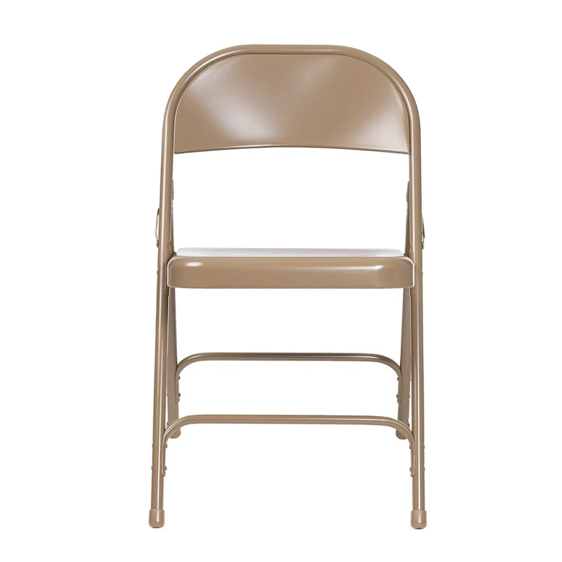 Bernadine Collection Metal Round-Backed Folding Chair, Pack of 4
