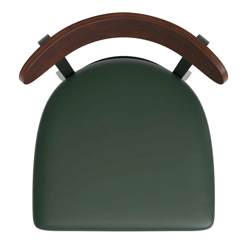 Commercial Metal Dining Chair with Wood Seat and Boomerang Back