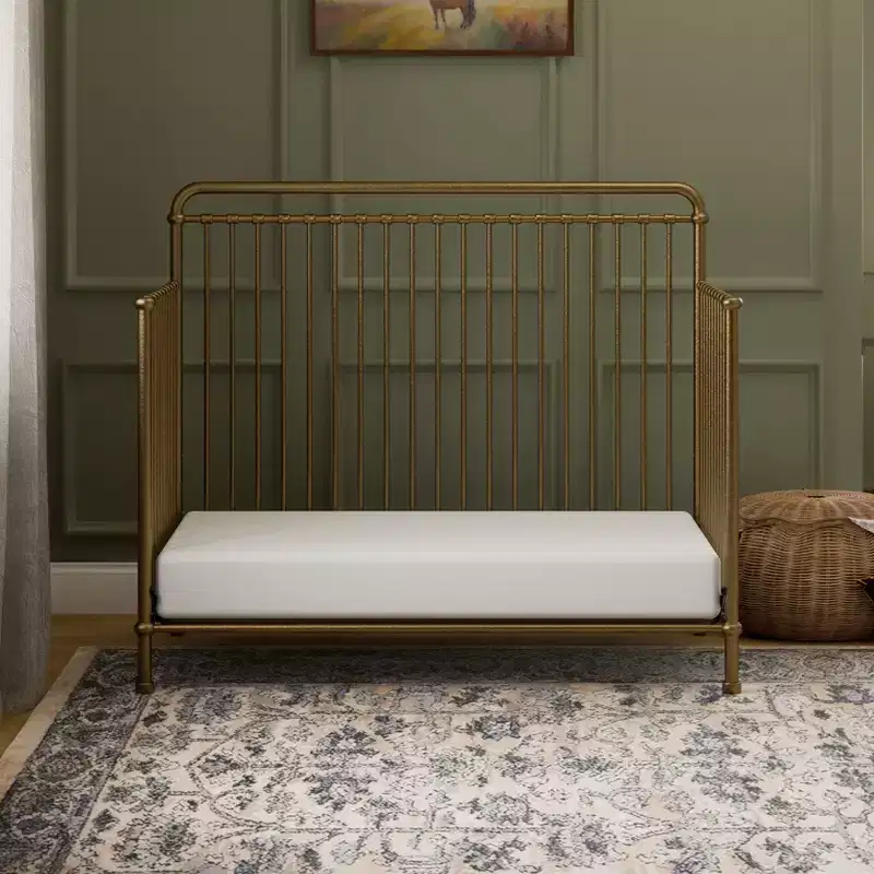 4-in-1 Convertible Metal Crib