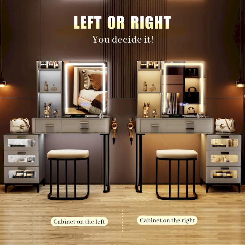 Makeup Vanity with LED Light