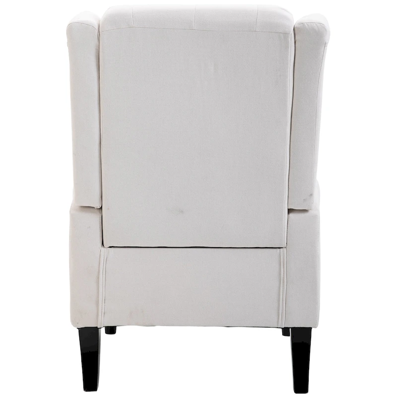 HOMCOM Copper Grove Guanta Tufted Wood Leg Accent Chair