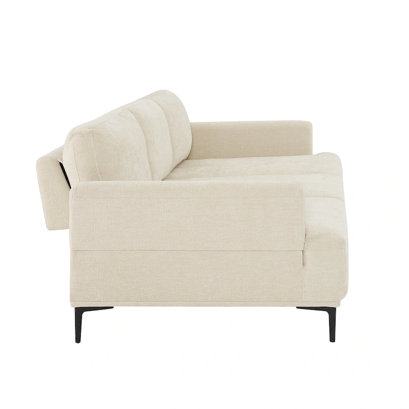 Dinardi 100.7in Widest Upholstered Sofa With Sliding Backrest