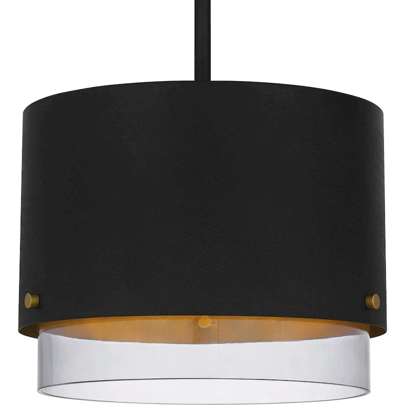 Elio 3-Light Matte Black Pendant Light