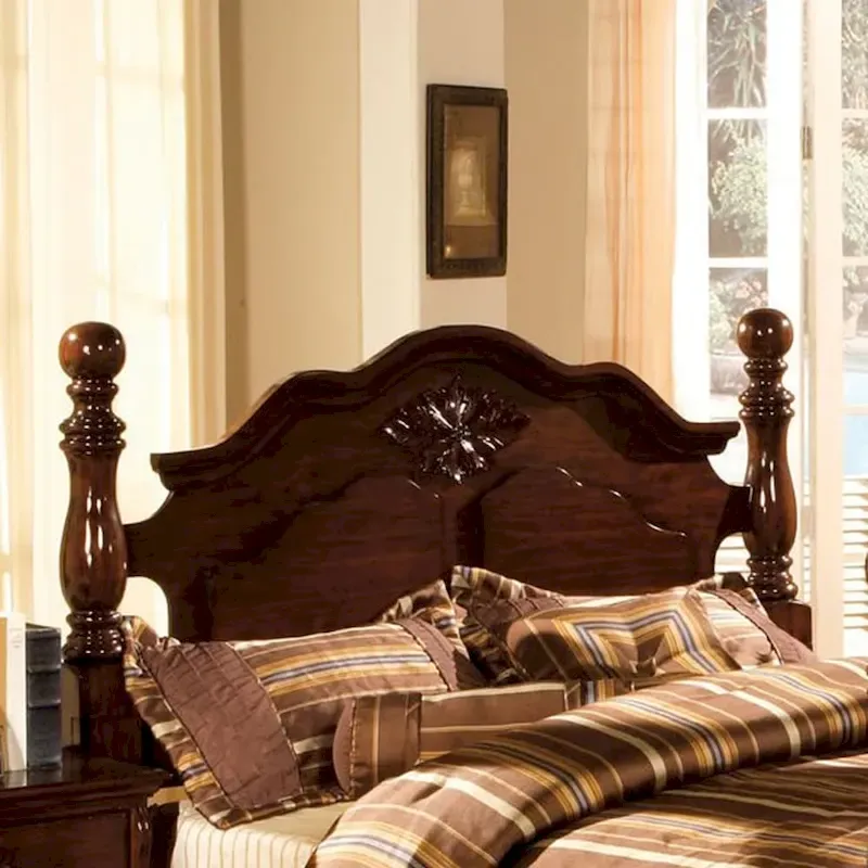 Furniture of America Weston Traditional Pine Four Poster Bed