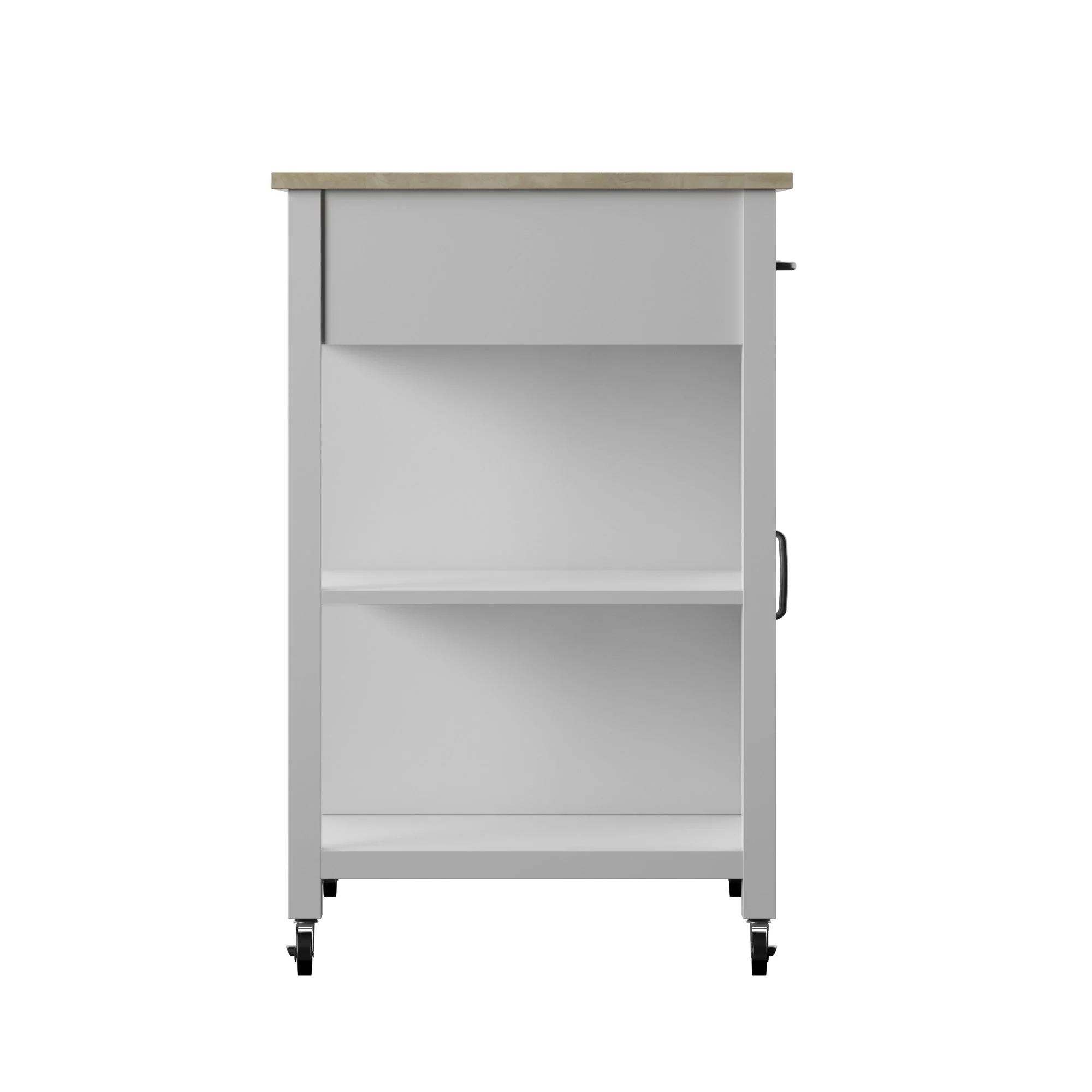 Compact Rolling Kitchen Island Cart with Storage