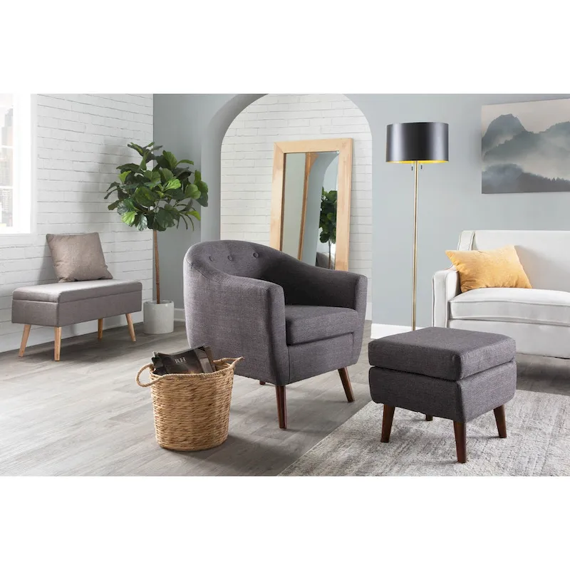 Carson Carrington Lieksa Mid-century Modern Accent Chair