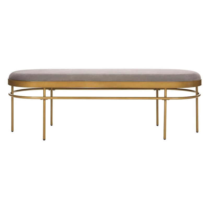 SAFAVIEH Omie Oval Bench - 63  x 22  x 20  - 63Wx22Dx20H