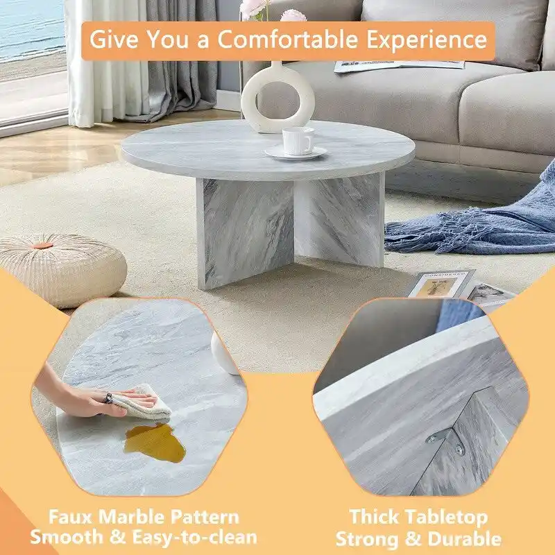 Versatile MDF Round Coffee Table