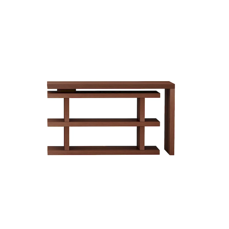 Somette Motion Home Office Desk with Shelves