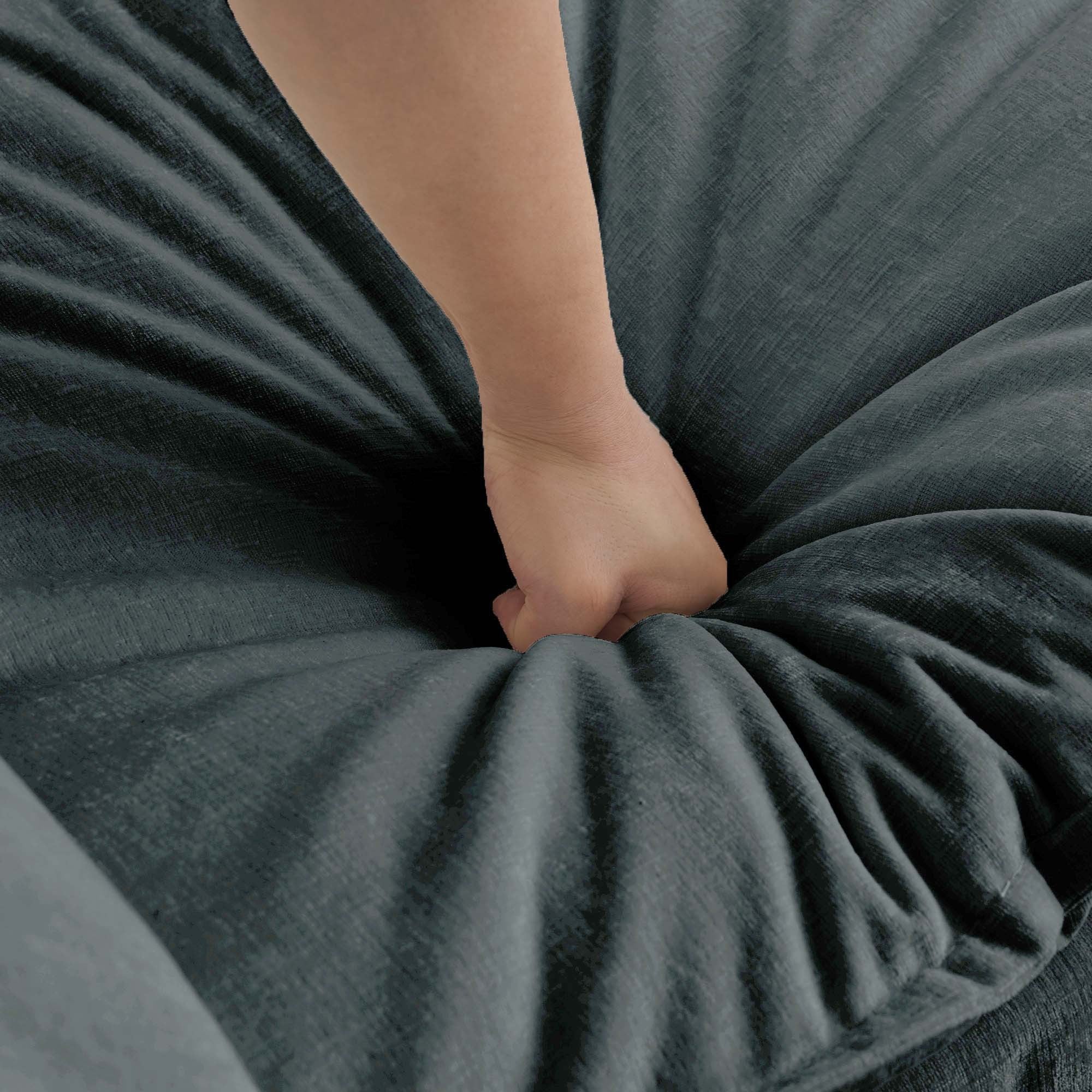 Walker Edison | Comfy Modular Cloud L Shaped Sectional Sofa With Ottoman