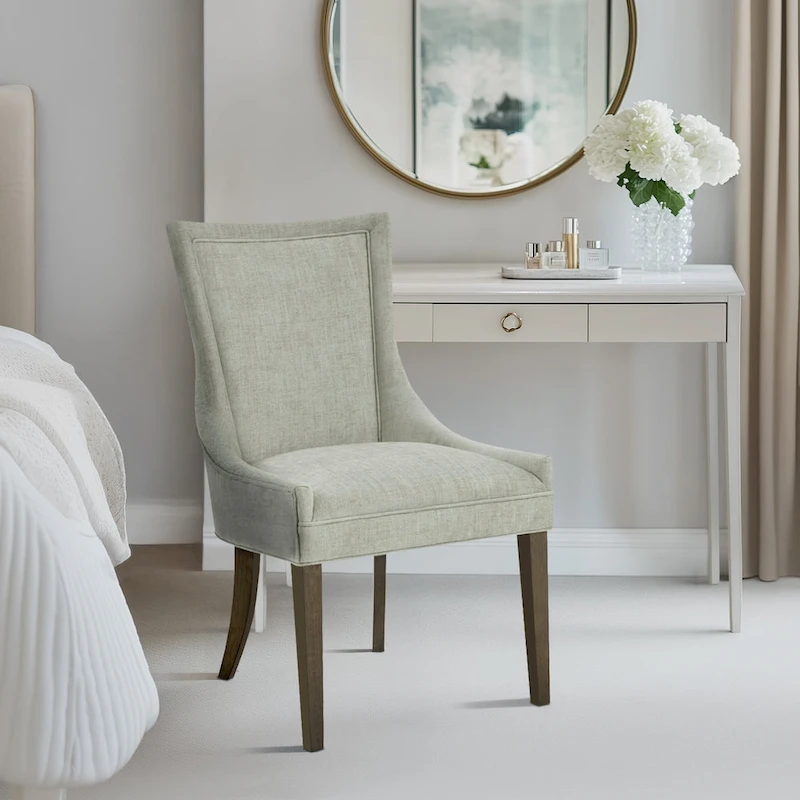 Madison Park Signature Ultra Upholstered Dining Side Chairs With Wood Legs (Set of 2)