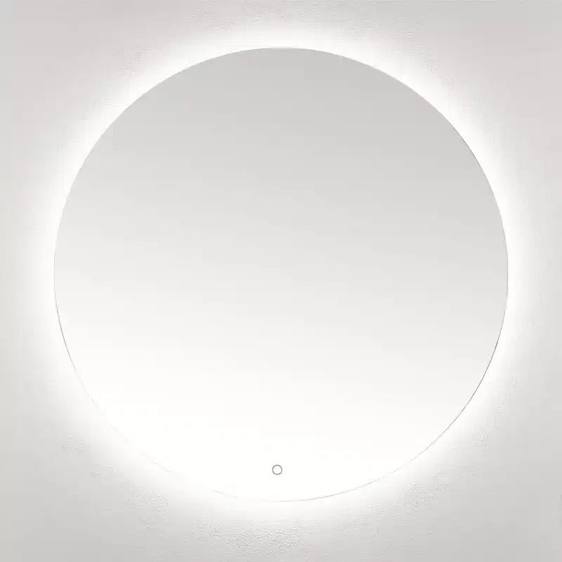 Ashden 36 Aluminum LED Round Mirror - LMR1004 - Silver - Safavieh