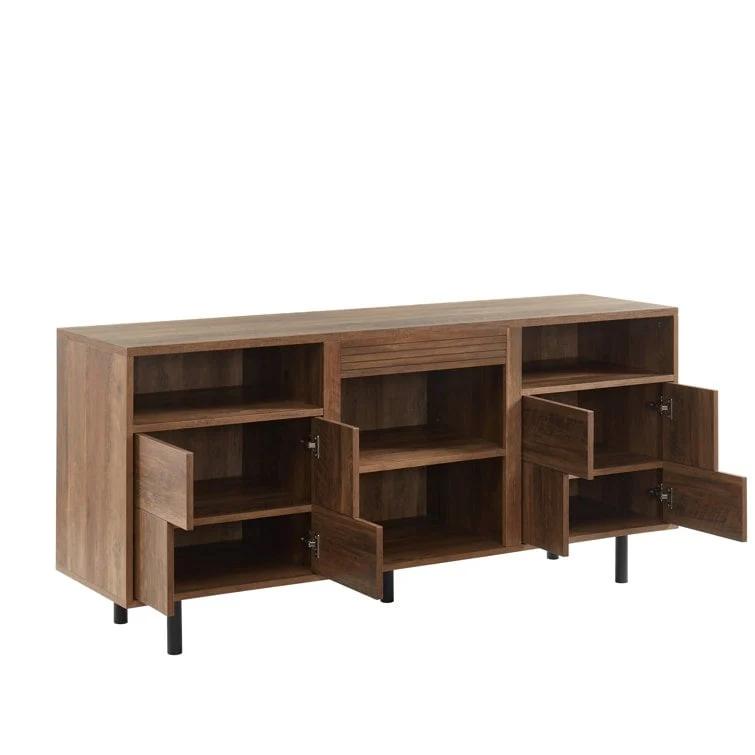 60 Wood Media Console TV Stand Classic Entertainment Center
