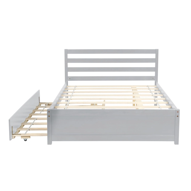Grey Full Bed with Trundle
