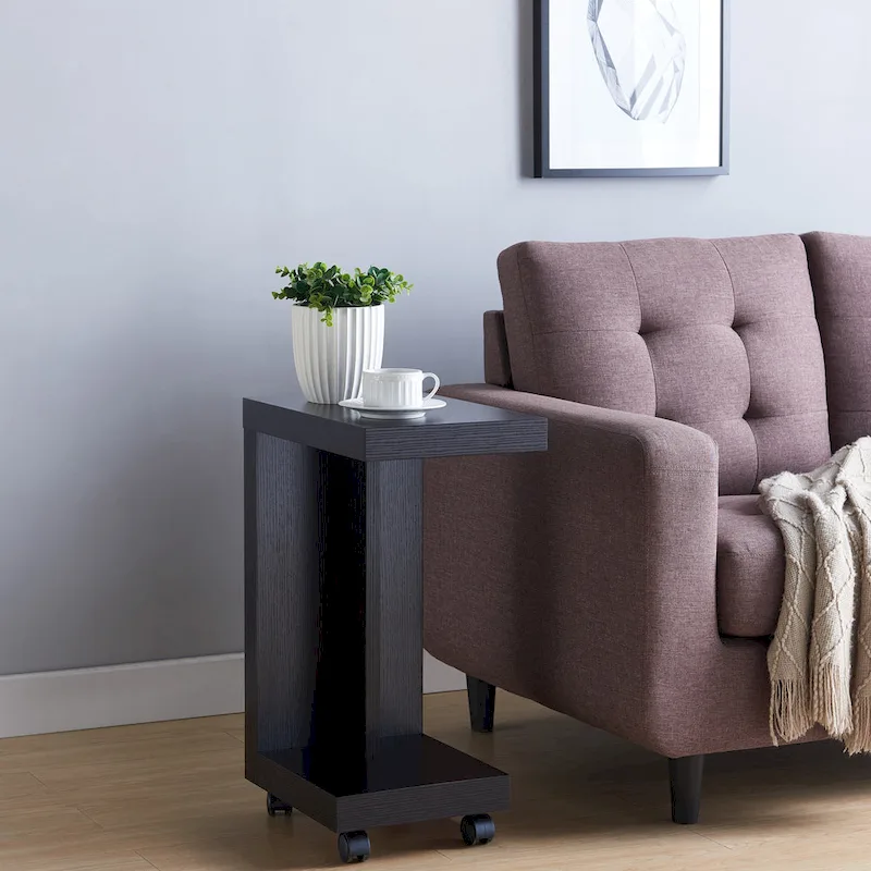 Otis Modern Mobile 18-inch 1-Shelf Side Table by Furniture of America