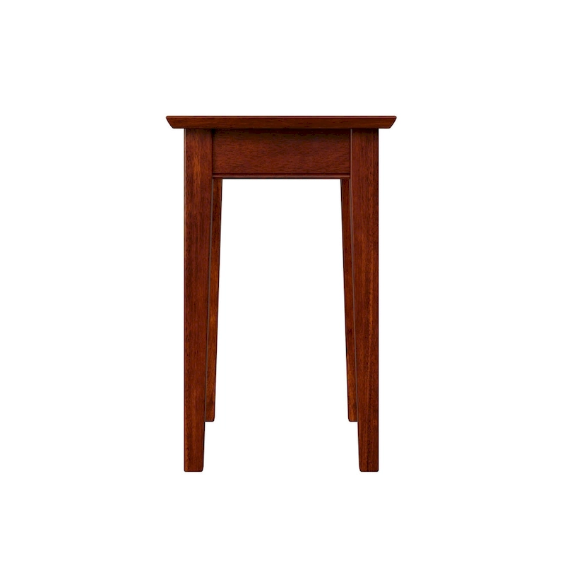 AFI Shaker Chair Side Table with Built-in Charger in Walnut