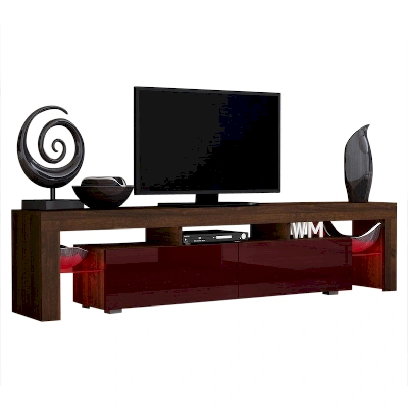 Milano 200 Modern 79-inch TV Stand with 16 Color LEDs