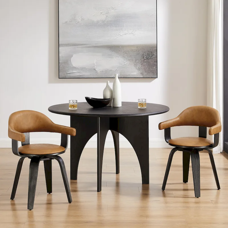 Art Leon Mid-century Modern Swivel Accent Chair