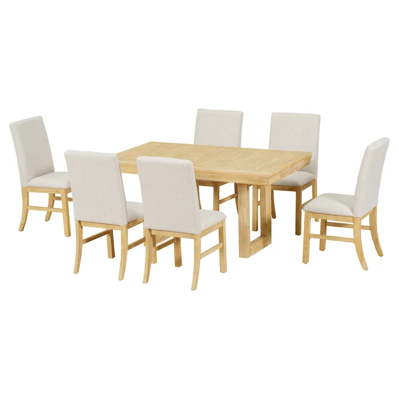 7-Piece Extendable Dining Table Set