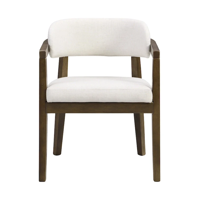 Christopher Knight Home - Carter Modern Dining Armchair Set of 2 with Upholstered Seating and Solid Wood Frame