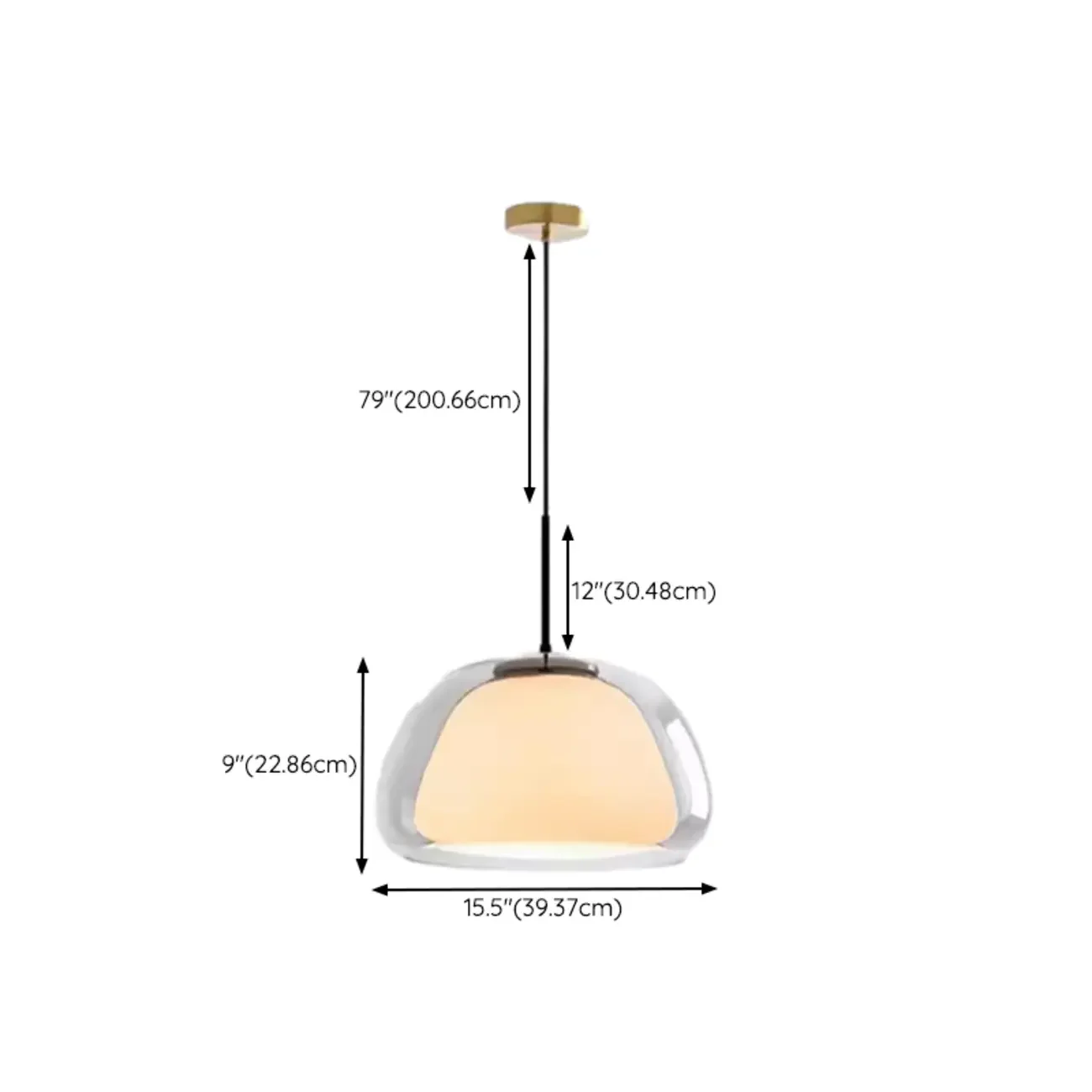 Elegant Designer LED Milk Glass Jelly Pendant Light