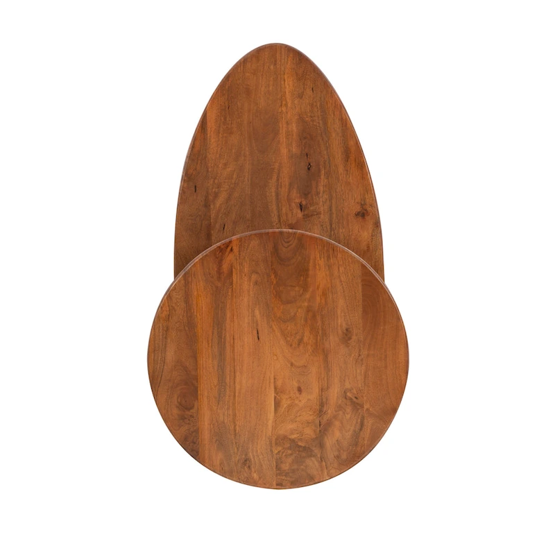 Branson 2-tier Mid-Century Oval Coffee Table