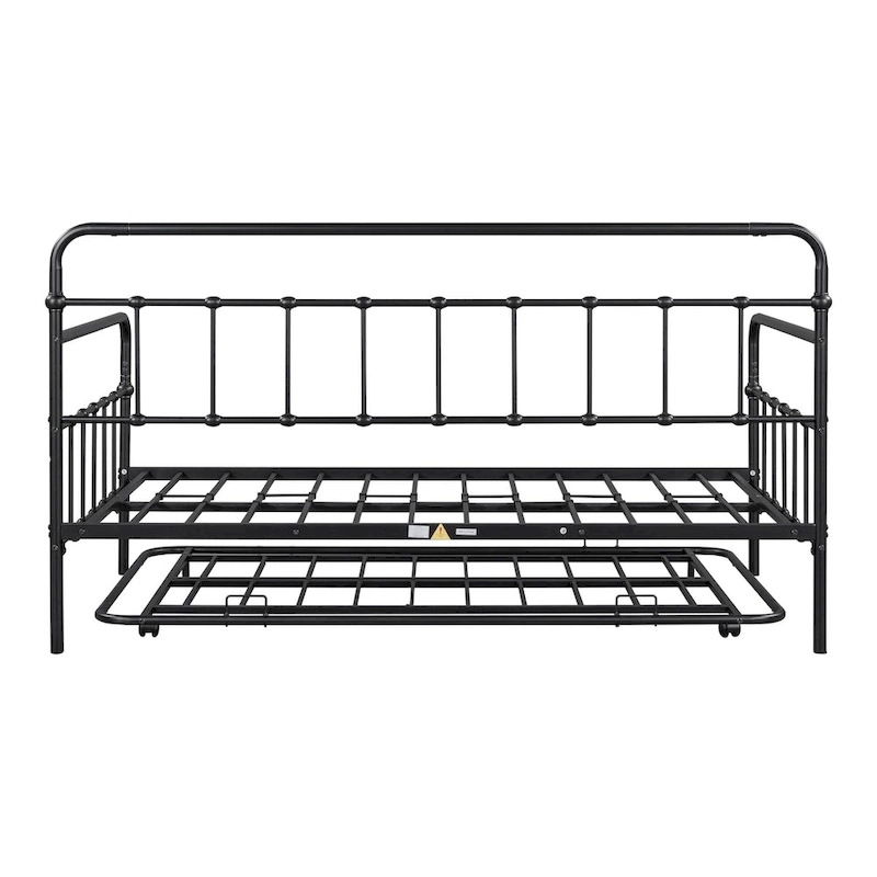 Metal Frame Daybed with trundle