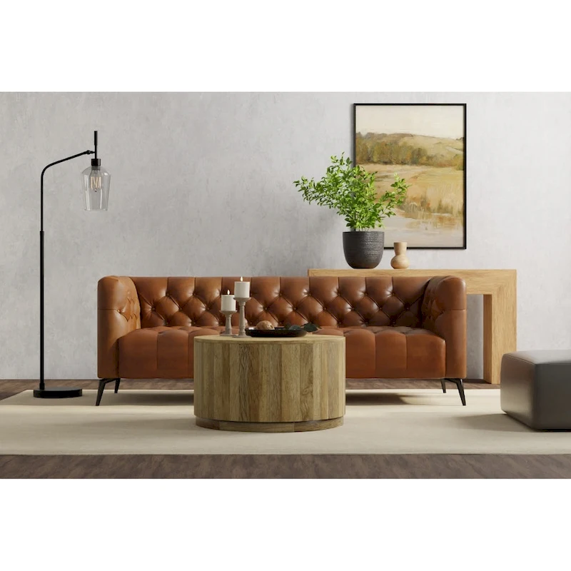 Carolina Living Krissa 30 Round Mango Wood Coffee Table