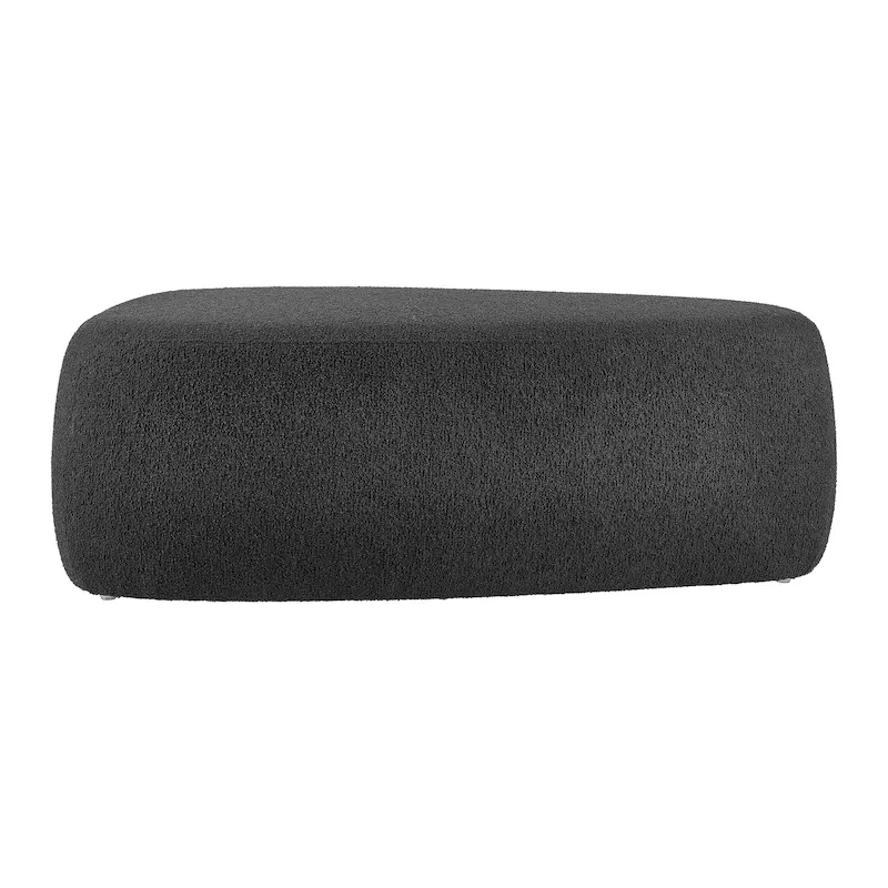 Boucle Ottoman – Charcoal / Beige, Small & Large