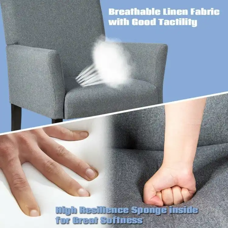 Executive Guest Chair Reception Waiting Room Arm Chair - 27.5 x 23 x 35.5 (L x W x H)