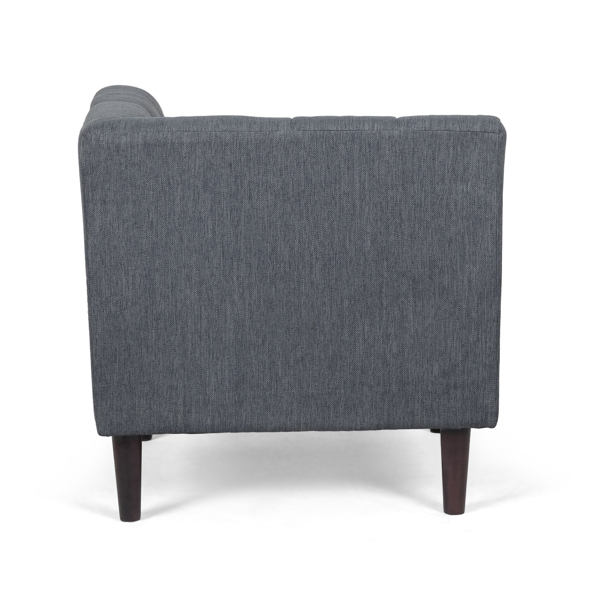 Mid-Century Modern Fabric Tufted Sectional Sofa Set - NH583413