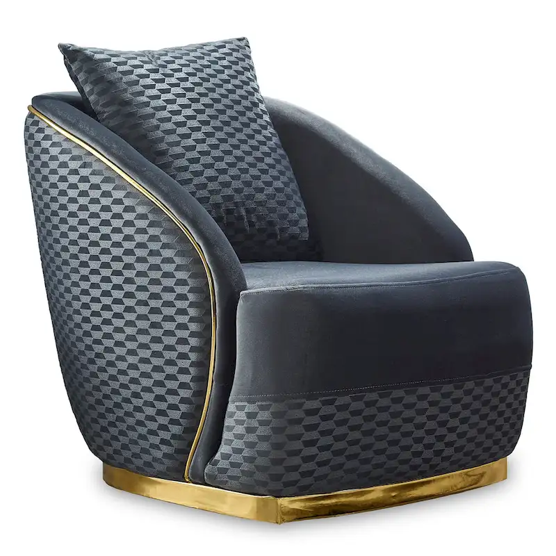 Elise 3-piece Living room Set Pillow Back