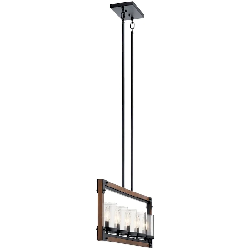 Kichler Marimount 5-light Auburn Stained Finish Linear Chandelier