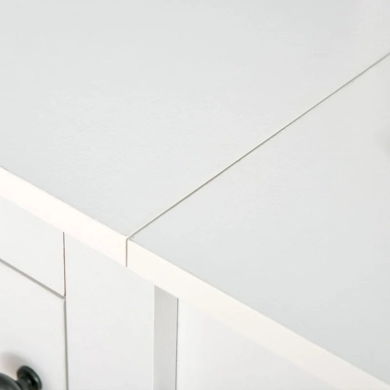 Farmhouse Computer Desk with Hutch and Cabinet