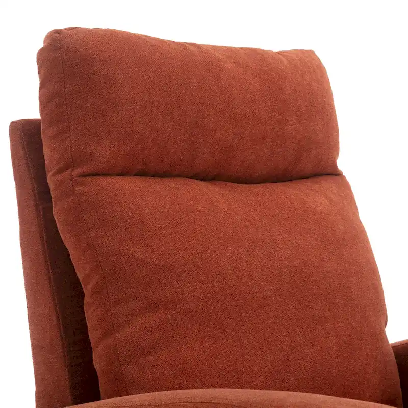Upholstered Swivel Glider Rocking Chair