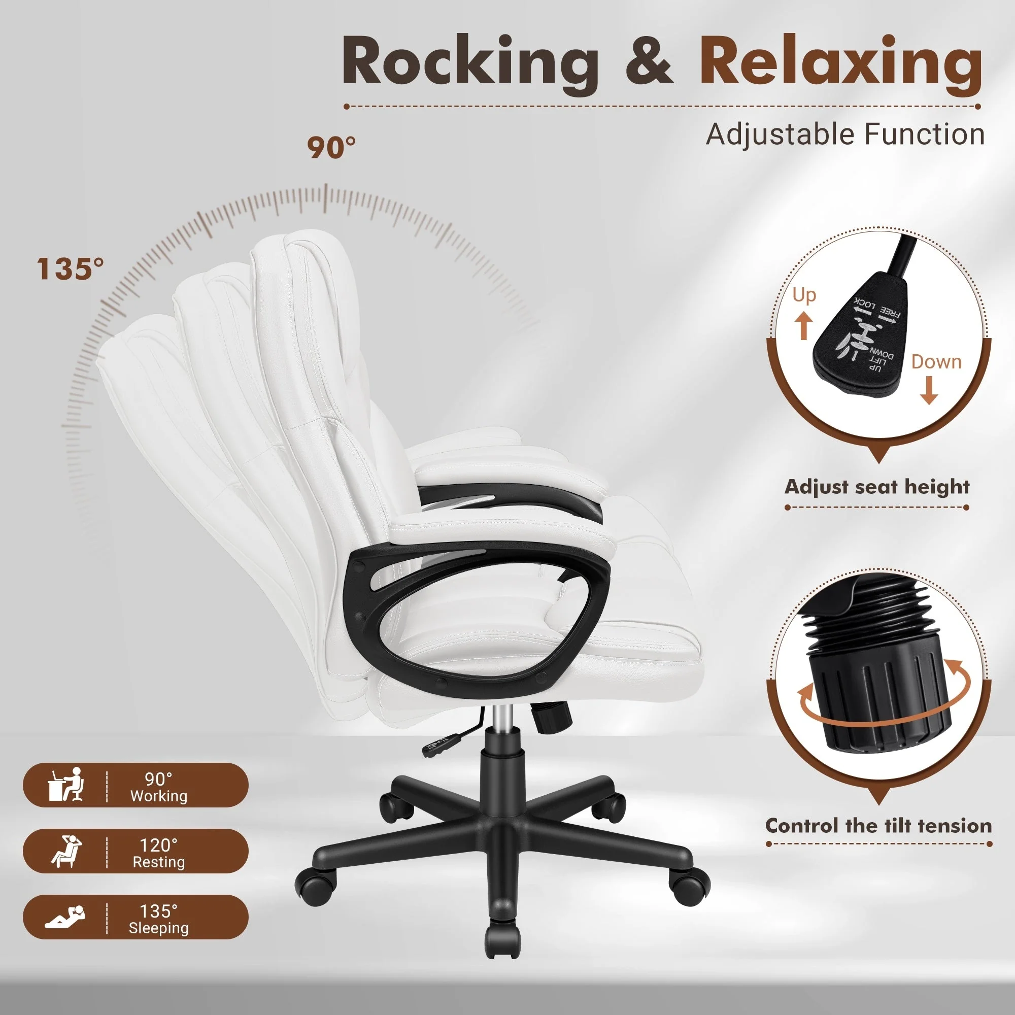 Homall Office Desk Chair High Back Executive Ergonomic Computer Chair