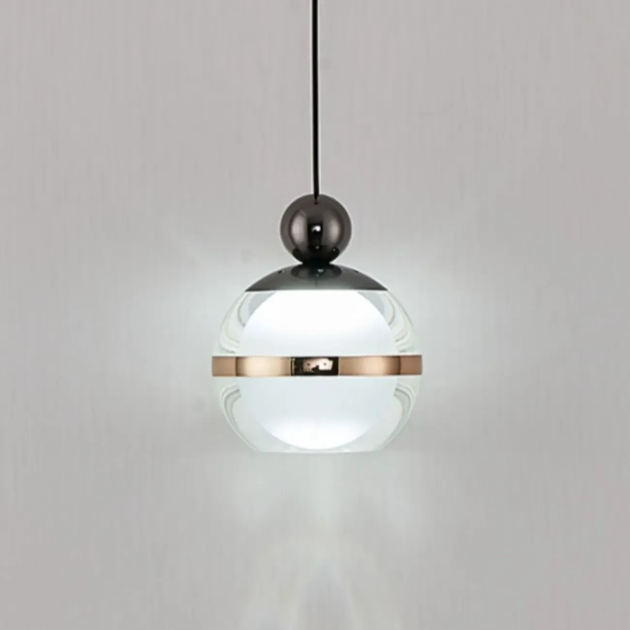 Modern Gold Glass 3-Light Adjustable Island Light