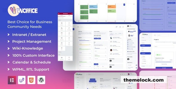 Woffice v5.4.37 - Intranet/Extranet WordPress Theme