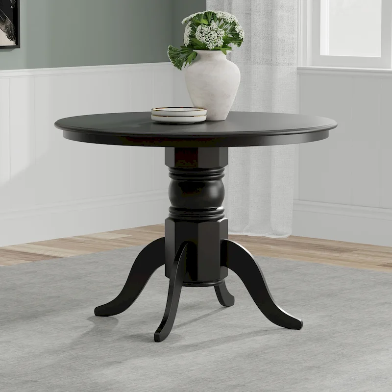 42 Round Wood Pedestal Dining Table