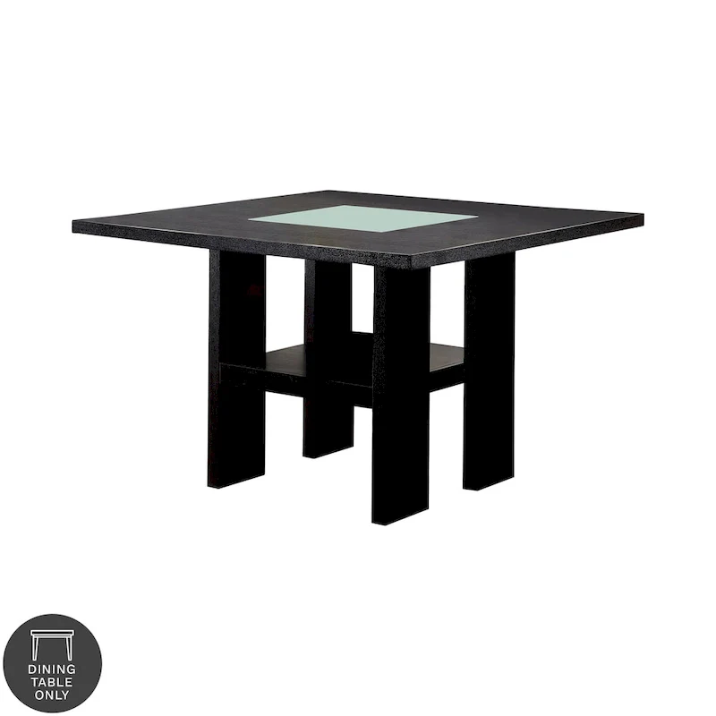 54-Inch Square Light-Up Counter Height Wood Dining Table, Bar-Style Kitchen Table