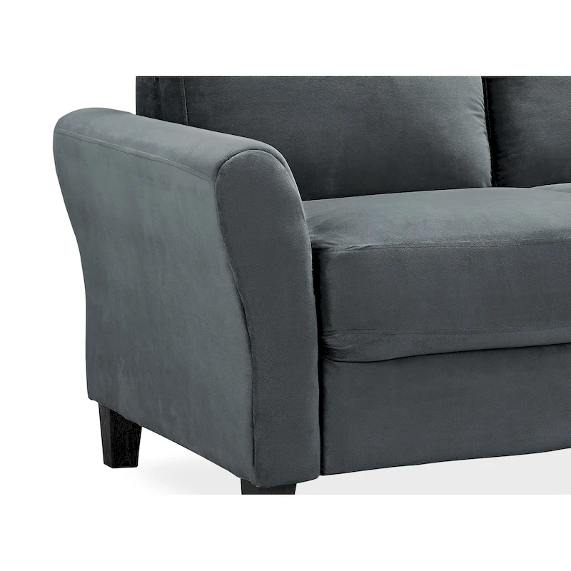 iLounge Waverly Microfiber Loveseat