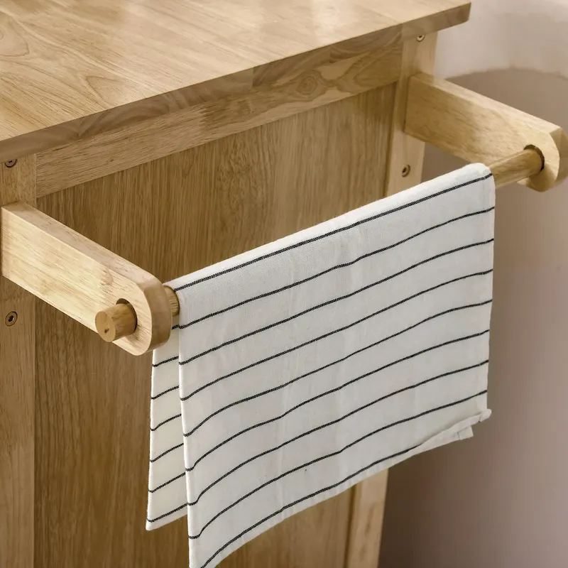 Kitchen Island On Wheels(no include stool)