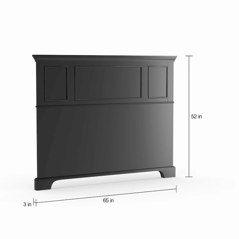 3-Piece Queen/Full Headboard Night Stand and Chest Set