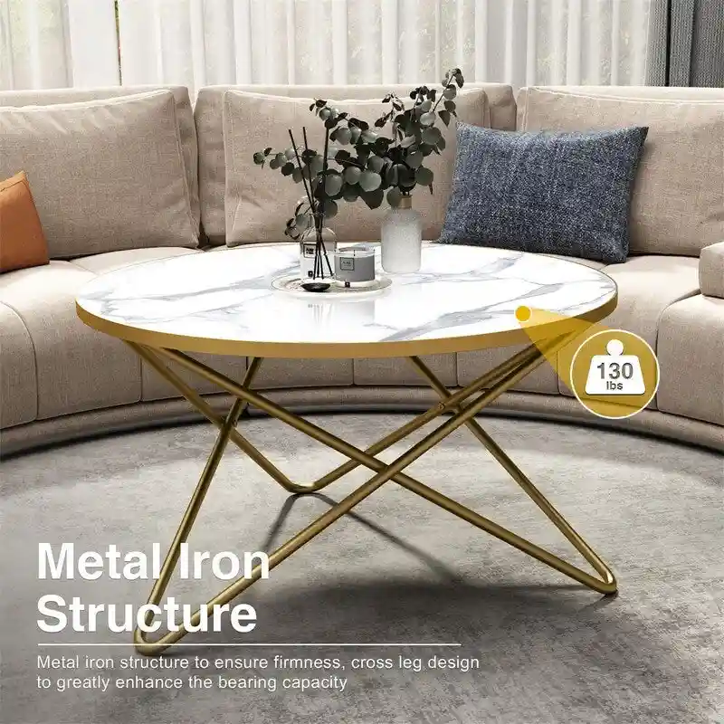 Round Coffee Table - 31.5 D x 31.5 W x 18 H