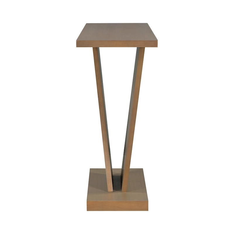 Christopher Knight Home - Mirod Elegant Console Table with Natural Wood Veneer and Sturdy V-Base Design